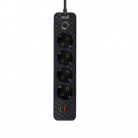 COOL Multi-Port Universal Charger (7-Port Power Strip) Black