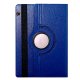 Custodia in similpelle liscia per Huawei Mediapad T5 blu 10 pollici.