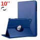 Custodia in similpelle liscia per Huawei Mediapad T5 blu 10 pollici.