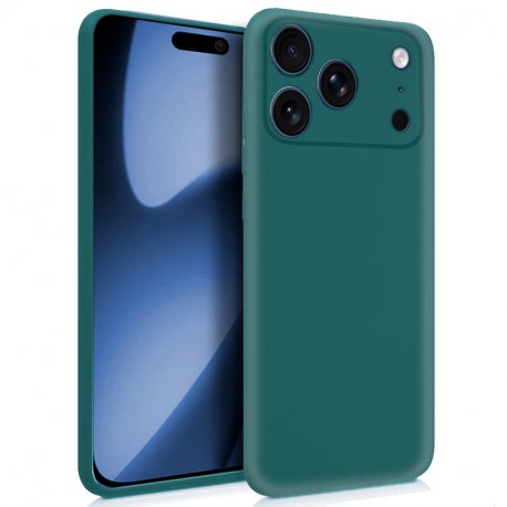 Capa de silicone COOL para iPhone 17 Pro Max (Verde)