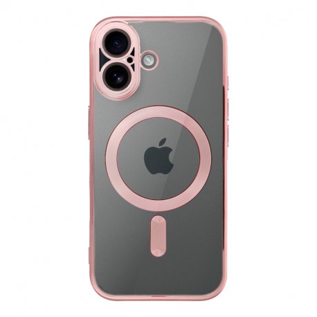 Custodia COOL per iPhone 17 con Bordo Rosa Magnetico