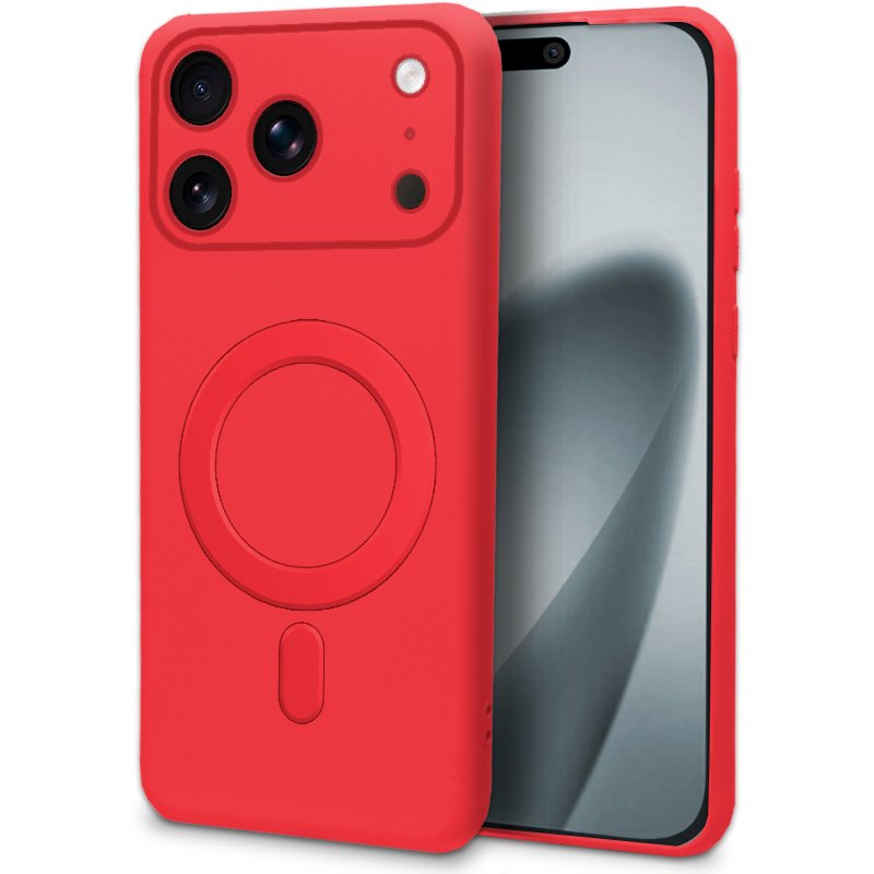 Carcasa COOL para iPhone 17 Pro / 18 Pro Magnética Cover Rojo