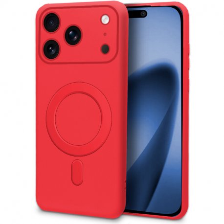 Carcasa COOL para iPhone 17 Pro Max / 18 Pro Max Magnética Cover Rojo