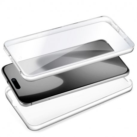COOL 3D Silicone Case for iPhone 17 (Transparent Front + Back)