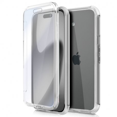 Capa COOL de Silicone 3D para iPhone 17 (Transparente Frente + Verso)