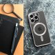 Custodia COOL per iPhone 17 con Bordo Argento Magnetico