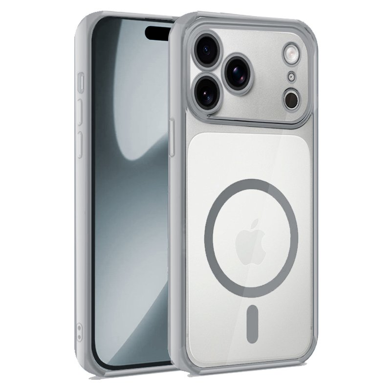 Carcasa COOL para iPhone 17 Pro / 18 Pro Magnética Borde Plata