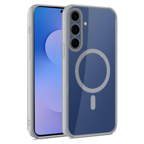 Custodia COOL per Samsung S731 Galaxy S25 FE con Bordo Argento Magnetico