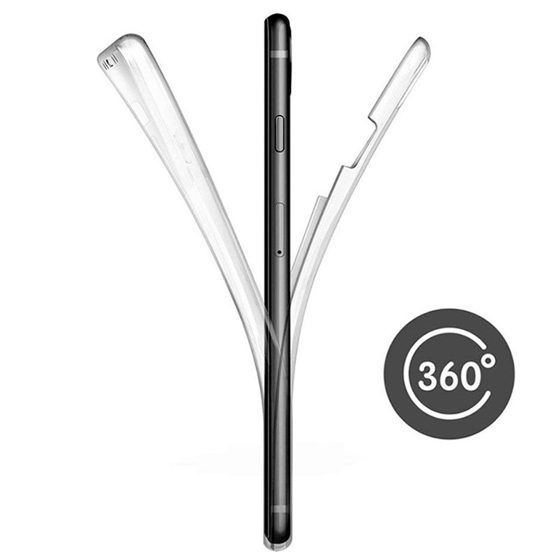 Funda COOL Silicona 3D para iPhone 17 Pro / 18 Pro (Transparente Frontal + Trasera)