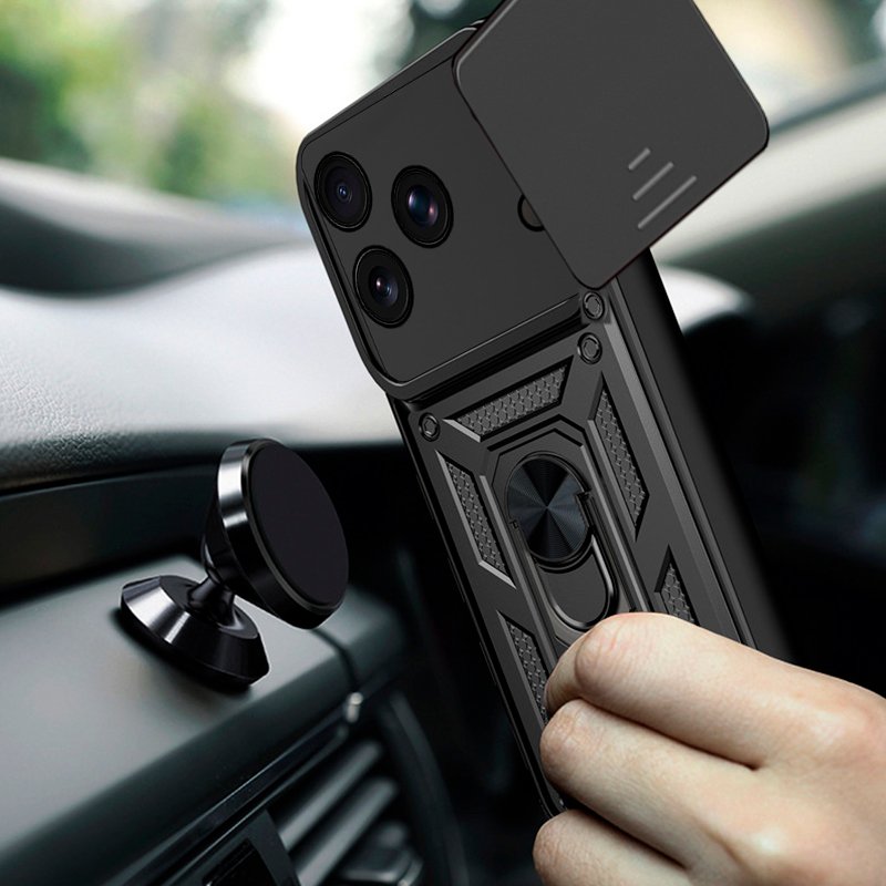Carcasa COOL para iPhone 17 Pro / 18 Pro Hard Ring Negro