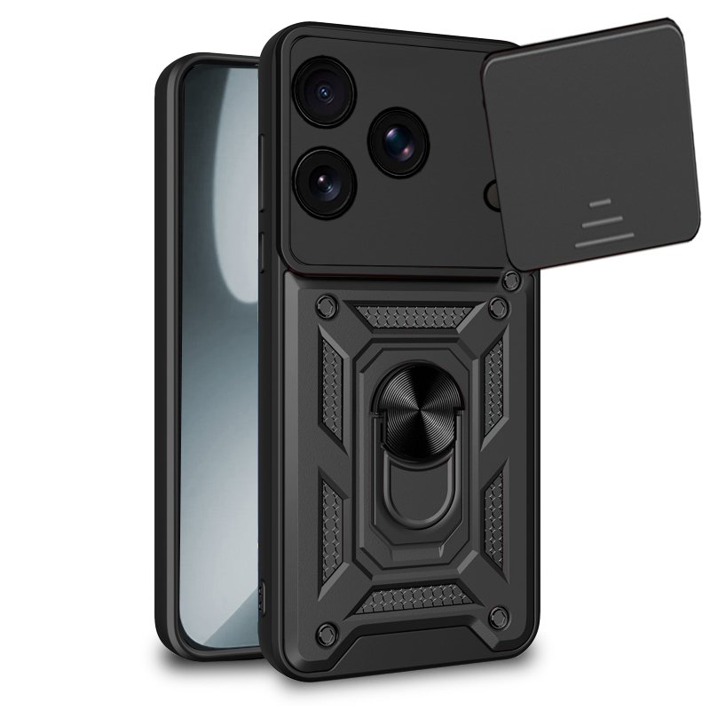 Custodia COOL per iPhone 17 Pro Hard Ring Nero Custodia COOL per iPhone 17 Pro Hard Ring Nero