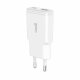 Caricabatterie Rosso Caricabatterie Rapido Universale (PD) Dual Type-C / USB COOL (30W) Bianco