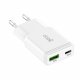 Universal Fast Charger (PD) Dual Type-C / USB COOL Network Charger (30W) White