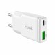 Caricabatterie Rosso Caricabatterie Rapido Universale (PD) Dual Type-C / USB COOL (30W) Bianco