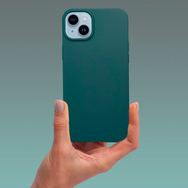 Custodia in silicone COOL per iPhone 16e / 17e (Verde)