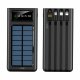 Bateria Externa Universal Power Bank 10.000 mAh + Panel Solar COOL Negro