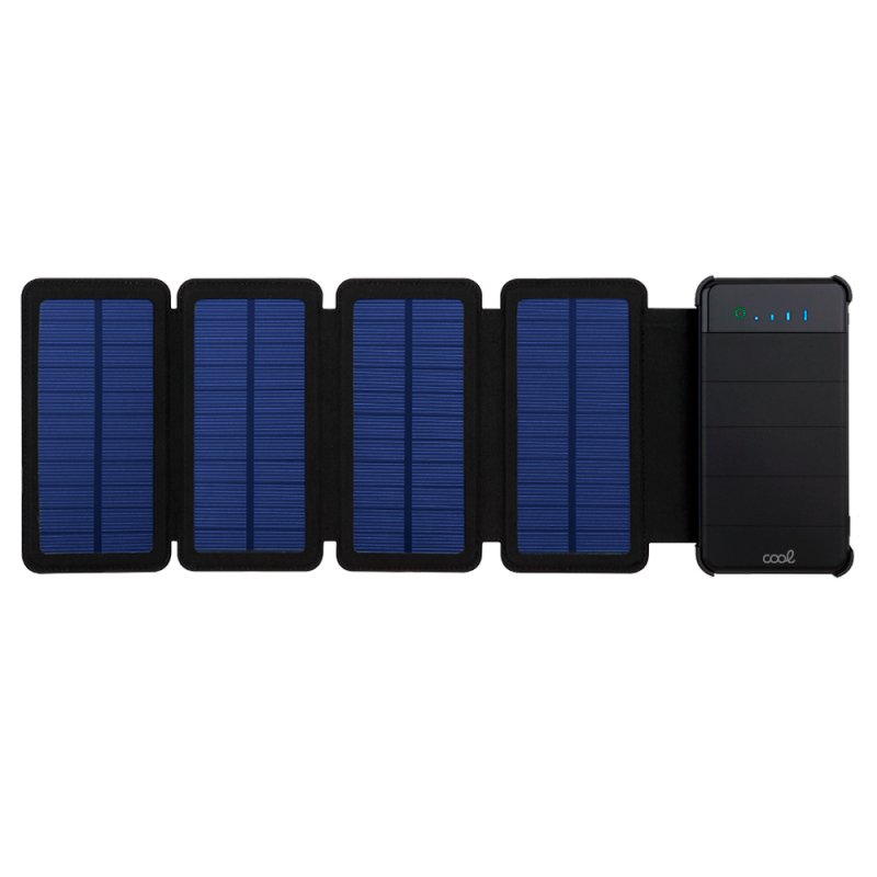 Bateria Externa Universal Power Bank Solar 10.000 mAh con 4 Paneles Solares COOL Bateria Externa Universal Power Bank Solar 10.000 mAh con 4 Paneles Solares COOL