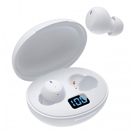 Auscultadores estéreo Bluetooth ANC COOL Pocket Branco