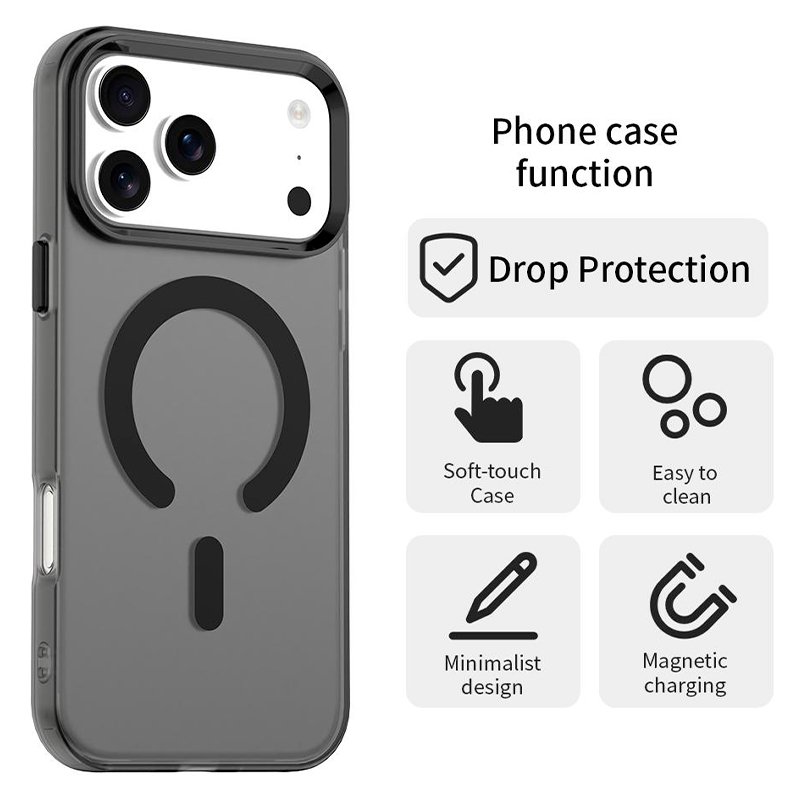 Capa COOL para iPhone 17 Pro Max Magnética Colorful Preto