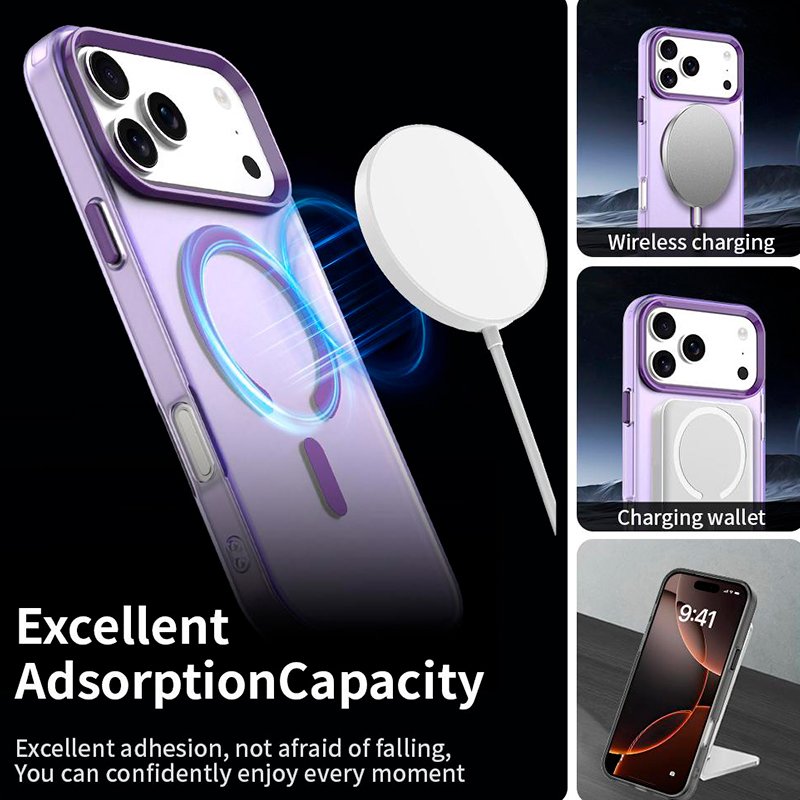 Carcasa COOL para iPhone 17 Pro / 18 Pro Magnética Colorful Violeta