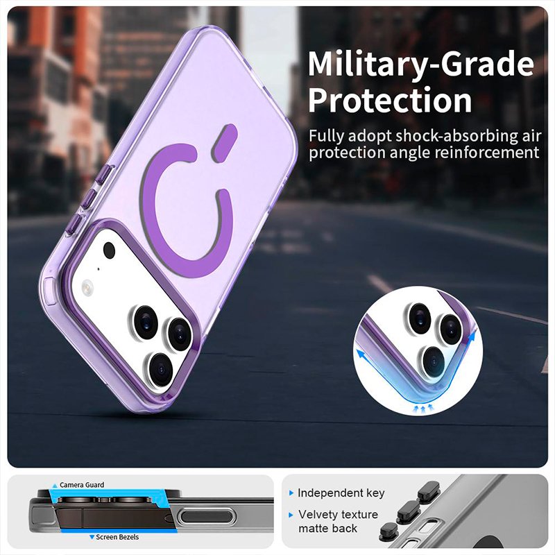 Carcasa COOL para iPhone 17 Pro / 18 Pro Magnética Colorful Violeta