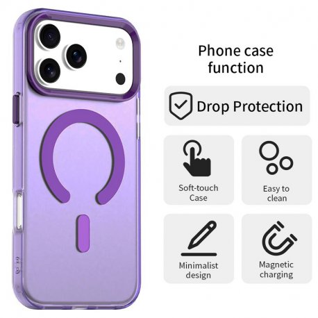 Carcasa COOL para iPhone 17 Pro / 18 Pro Magnética Colorful Violeta