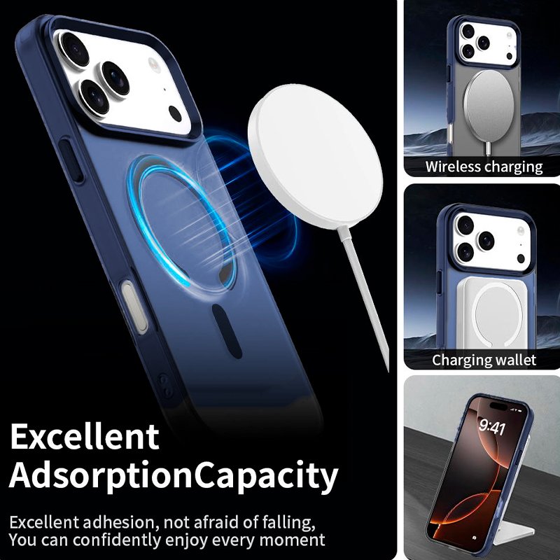 Capa COOL para iPhone 17 Pro Max Magnética Colorful Azul-Marinho