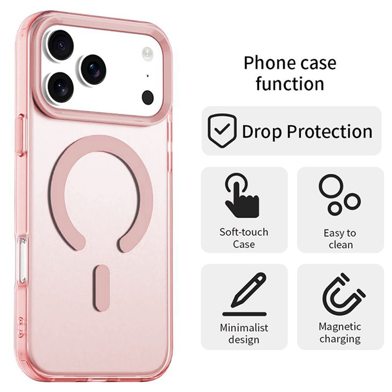 Capa COOL para iPhone 17 Pro Max Magnética Colorful Rosa