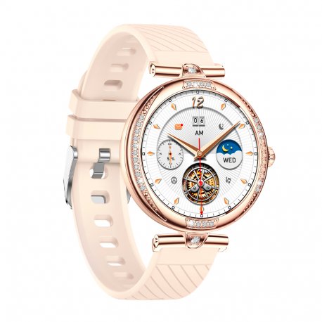 Smartwatch COOL Mónaco + 2 Correas (Amoled, Llamadas, Ultrafino) Rosa Gold