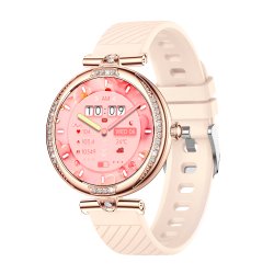 Smartwatch COOL Monaco + 2 Cinturini (AMOLED, Chiamate, Sport, Salute) Rosa Gold