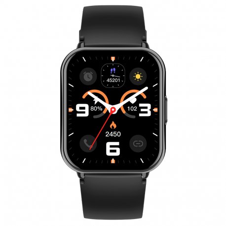 Smartwatch COOL Cascais Silicone Preto (Amoled, Chamadas, Esporte, Saúde)