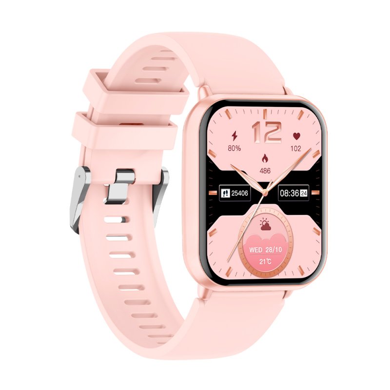 Smartwatch COOL Cascais Silicone Pink (Amoled, Calls, Health, Sport)