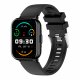 Smartwatch COOL Cascais Silicona Negro (Llamadas, Salud, Deporte)