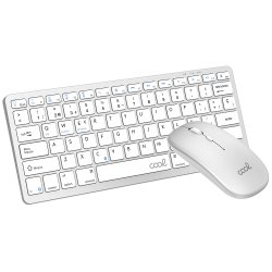 Kit de Teclado + Rato Bluetooth Espanhol para PC COOL Mobility Branco