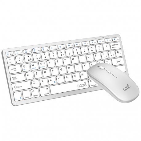 Kit de Teclado + Rato Bluetooth Espanhol para PC COOL Mobility Branco