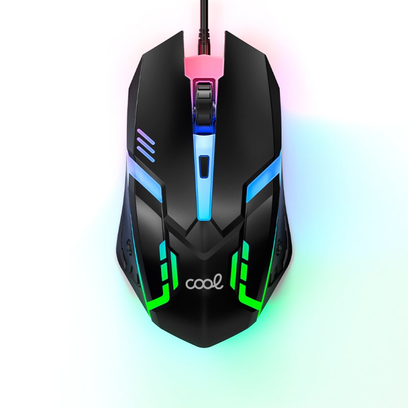 Teclado espanhol Cabo USB Kit para PC Teclado gaming + rato (iluminação) COOL Flórida