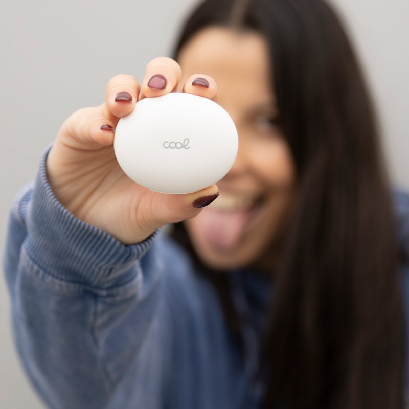 Auscultadores estéreo Bluetooth ANC COOL Pocket Branco