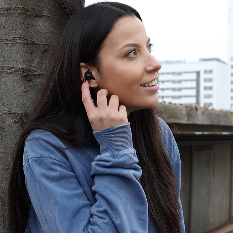 Auricolari Stereo Bluetooth Dual Pod ANC COOL Pocket Nero