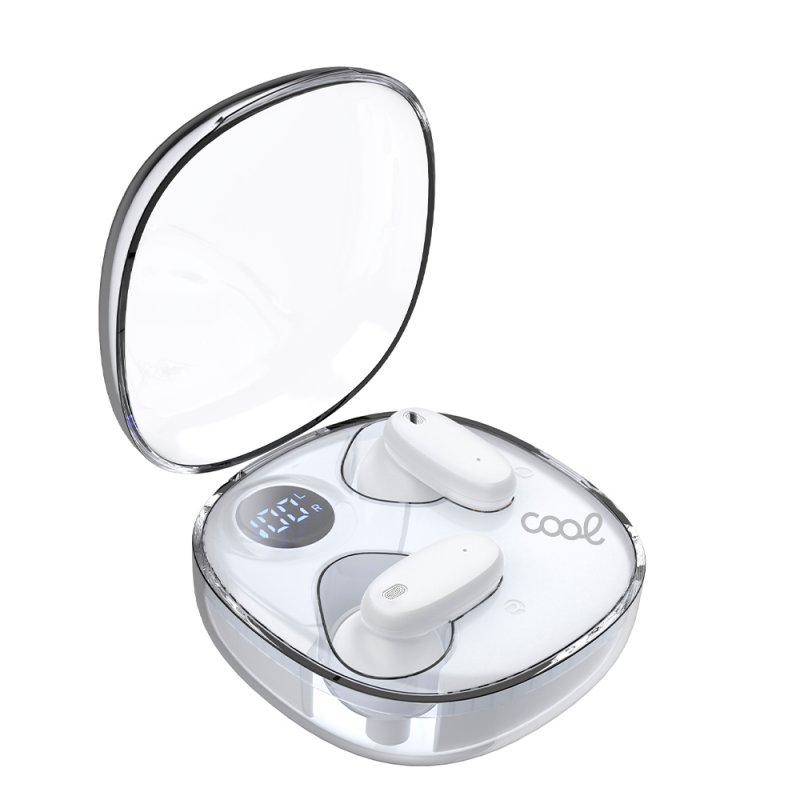 Auriculares Stereo Bluetooth Earbuds COOL Fun White