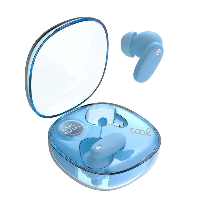 Auscultadores Estéreo Bluetooth COOL Fun Celeste