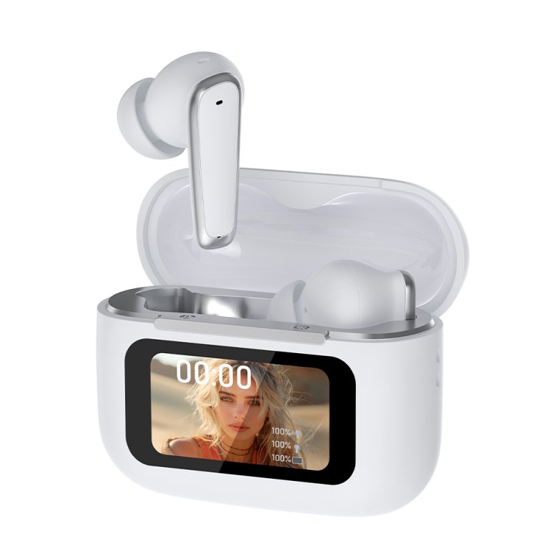 Auriculares Stereo Bluetooth Earbuds TWS COOL Iria AI (ANC, Traducción, IA) Blanco