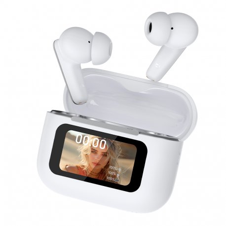 Auricolari Stereo Bluetooth TWS COOL Iria AI Cuffie (ANC, Traduzione, AI) Bianco