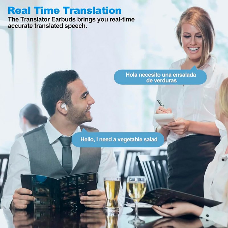 Auscultadores Estéreo Bluetooth TWS COOL Iria AI (ANC, Tradução, IA) Preto