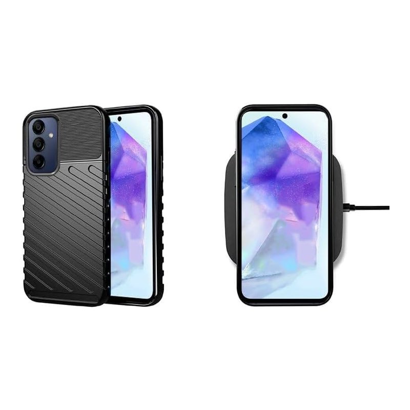 Carcasa COOL para Samsung A556 Galaxy A55 5G Thunder Negro