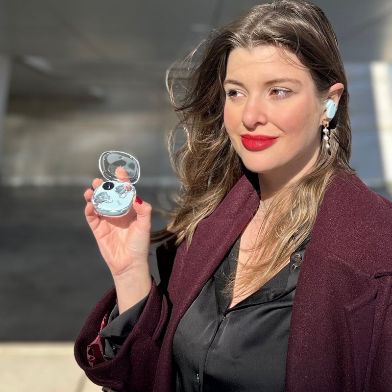 Auscultadores Estéreo Bluetooth COOL Fun Celeste