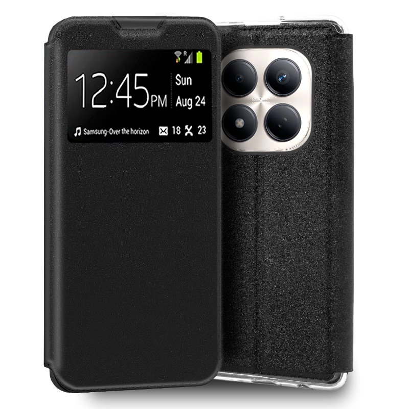 Funda COOL Flip Cover para Xiaomi Redmi Note 15 Pro 5G Liso Negro