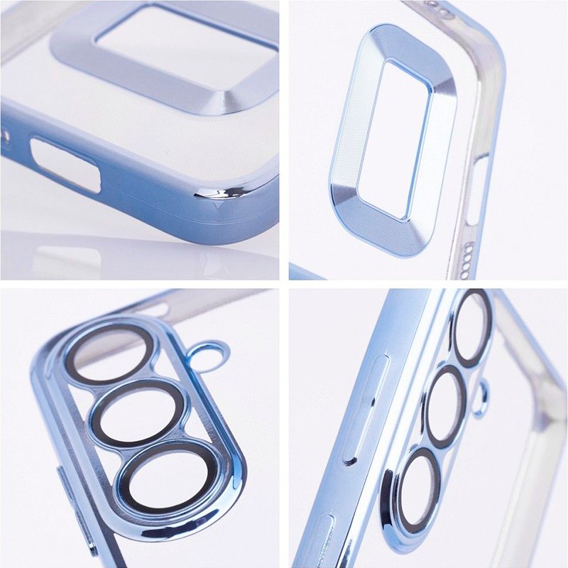 Carcasa COOL para Samsung A366 Galaxy A36 5G Borde Metalizado (Azul)