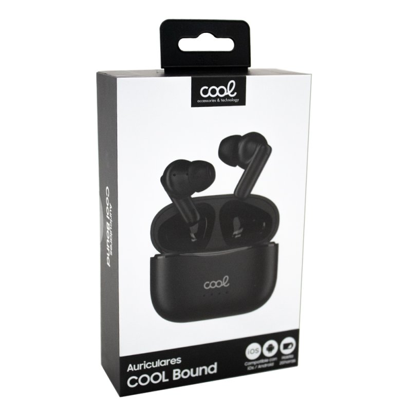 Auriculares Stereo Bluetooth Earbuds COOL Bound Black