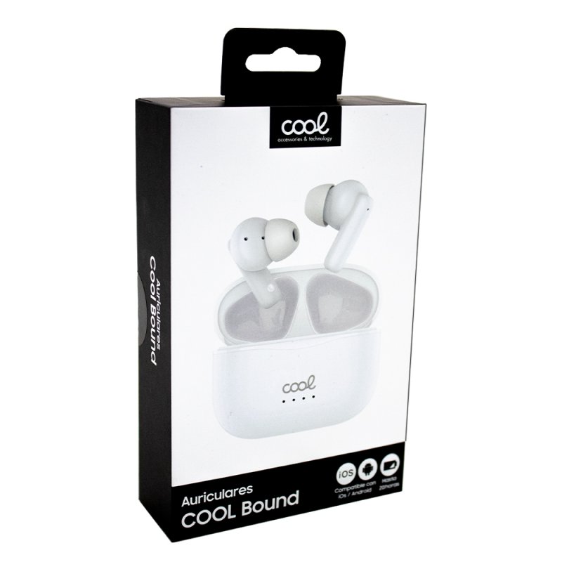 Auricolari Stereo Bluetooth Dual Pod COOL Bound Bianco
