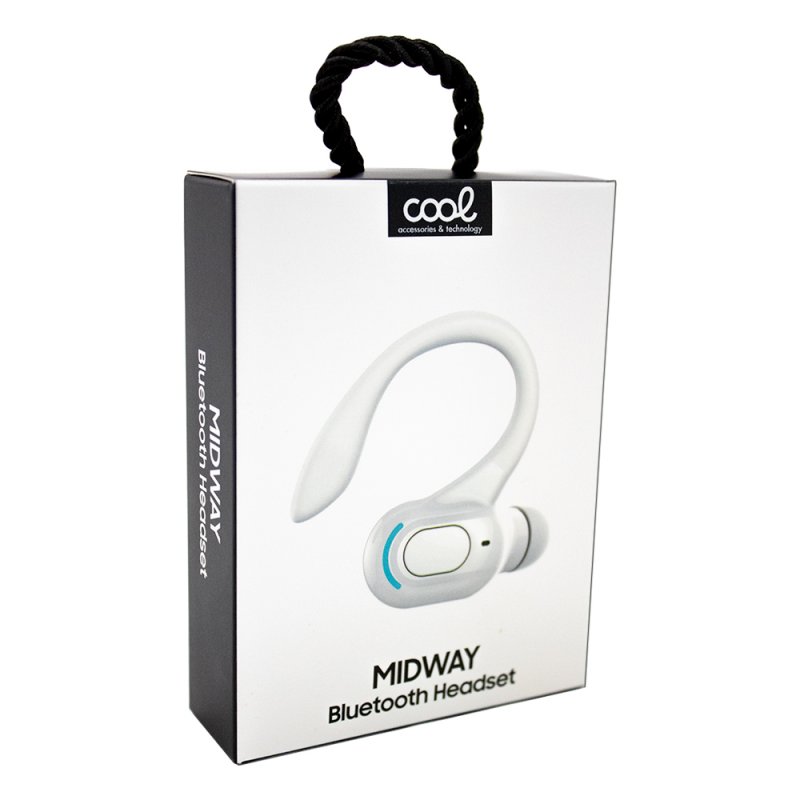 Auscultador Bluetooth COOL Midway Branco